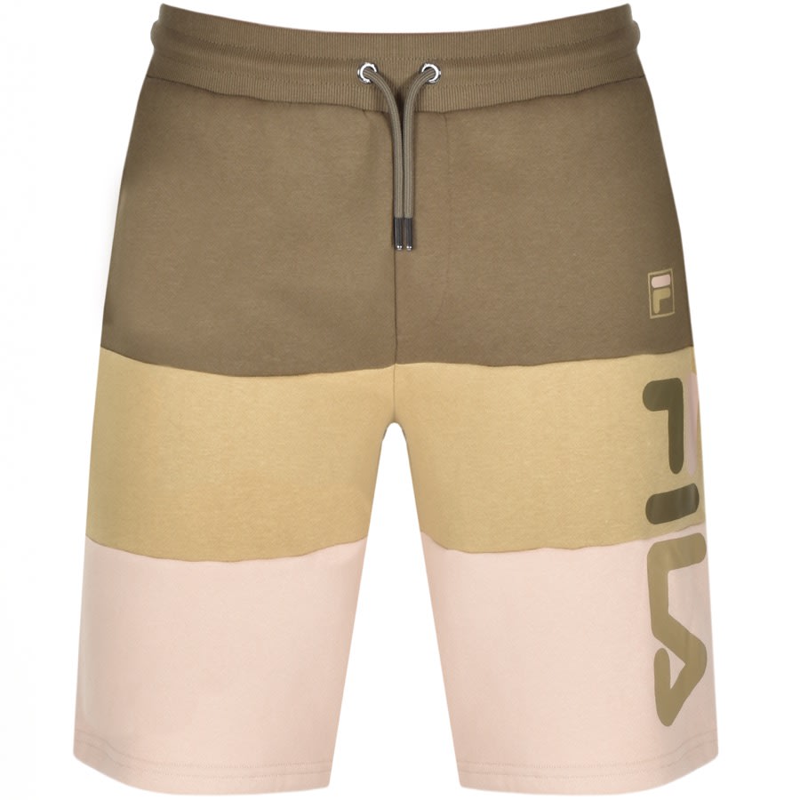 Alternative Image for ProductFila Vintage Stu 2 Cut And Sew Logo Shorts Khaki1